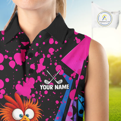 Colorful Funny Chicken Golf Jersey For Womens Golf League Golf Team Shirts NHT953