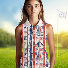 Load image into Gallery viewer, Custom America 250Th Anniversary Polo - Vintage Patriotic USA Flag Personalized Performance Jersey
