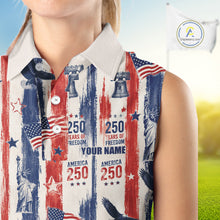 Load image into Gallery viewer, Custom America 250Th Anniversary Polo - Vintage Patriotic USA Flag Personalized Performance Jersey