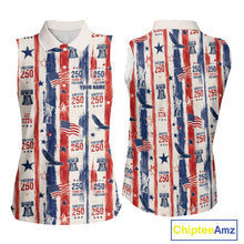Load image into Gallery viewer, Custom America 250Th Anniversary Polo - Vintage Patriotic USA Flag Personalized Performance Jersey