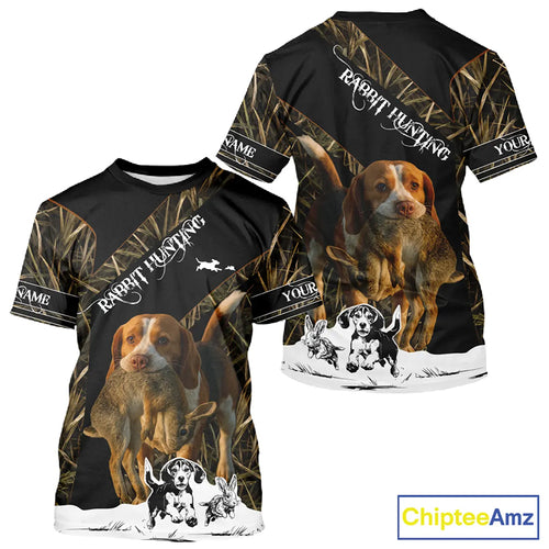 Custom Camouflage Rabbit Hunting With Beagle Dog For Hunter, Rabbit Hunting Gifts NHT270