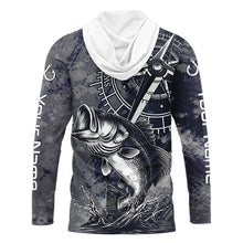 Load image into Gallery viewer, Personalized Bass Performance Fishing Shirts , Bass Compass Tournament Shirts NHT389