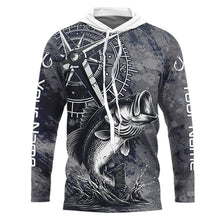 Load image into Gallery viewer, Personalized Bass Performance Fishing Shirts , Bass Compass Tournament Shirts NHT389