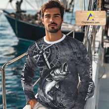 Load image into Gallery viewer, Personalized Bass Performance Fishing Shirts , Bass Compass Tournament Shirts NHT389