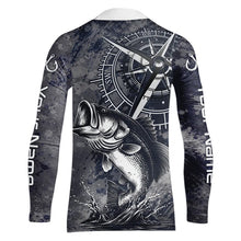 Load image into Gallery viewer, Personalized Bass Performance Fishing Shirts , Bass Compass Tournament Shirts NHT389