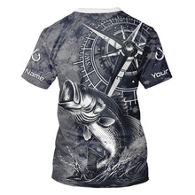 Load image into Gallery viewer, Personalized Bass Performance Fishing Shirts , Bass Compass Tournament Shirts NHT389