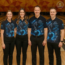 Load image into Gallery viewer, Custom Personalized Team Bowling Jersey With Name, Women's Grim Reaper Bowling Shirt &amp; Quarter Zip NHT1200
