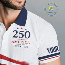 Load image into Gallery viewer, America 250Th Anniversary Mens Golf Polo Shirts, Patriotic Team Golf Jerseys NHT885