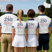 Load image into Gallery viewer, America 250Th Anniversary Mens Golf Polo Shirts, Patriotic Team Golf Jerseys NHT885