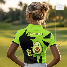 Load image into Gallery viewer, Green Golf Jerseys Funny Avocado Golf Shirts For Women Custom Golf Team Shirts For Golfers NHT893