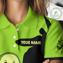 Load image into Gallery viewer, Green Golf Jerseys Funny Avocado Golf Shirts For Women Custom Golf Team Shirts For Golfers NHT893