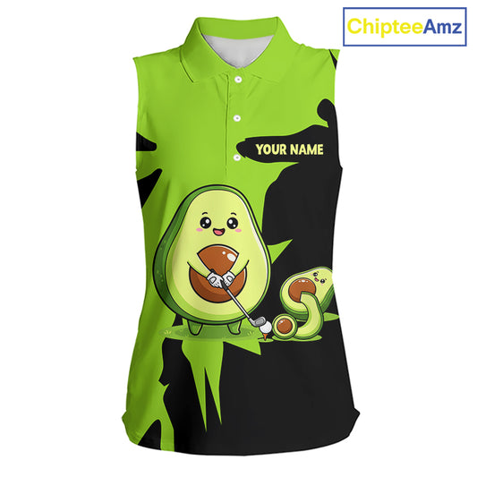 Green Golf Jerseys Funny Avocado Golf Shirts For Womens Custom Golf Team Shirts For Golfers NHT893
