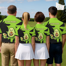Load image into Gallery viewer, Green Golf Jerseys Funny Avocado Golf Shirts For Women Custom Golf Team Shirts For Golfers NHT893