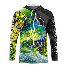 Load image into Gallery viewer, Personalized Mahi Mahi Fishing Jerseys 3D Long Sleeve Shirt, Fishing Gift  NHT402