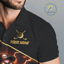 Load image into Gallery viewer, Funny Flamingo Mens Golf Polo Shirts Custom Golf And Beer Golf Apparel For Golfer NHT900