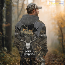 Load image into Gallery viewer, Best Deer Hunting Clothing Camo Deer Hunting Shirt, Custom Name For Hunter NHT359