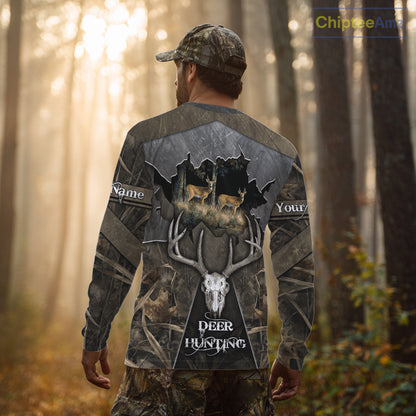 Best Deer Hunting Clothing Camo Deer Hunting Shirt, Custom Name For Hunter NHT359
