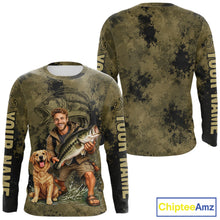 Load image into Gallery viewer, Custom Father's Day Bass Fishing Shirts With Face, Personalized Custom Photo Funny Fishing Shirt|Dark NHT916