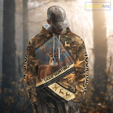 Load image into Gallery viewer, Deer Buck Custom Name 3D All Over Printed Shirts, Best Deer Hunting Season NHT372