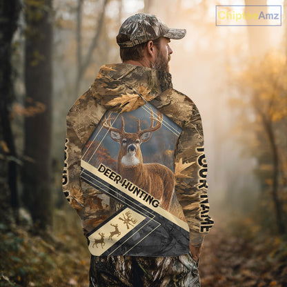 Deer Buck Custom Name 3D All Over Printed Shirts, Best Deer Hunting Season NHT372