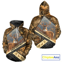 Load image into Gallery viewer, Deer Buck Custom Name 3D All Over Printed Shirts, Best Deer Hunting Season NHT372