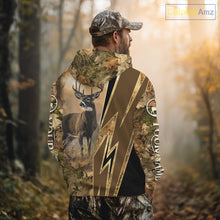 Load image into Gallery viewer, Deer Hunting Custom Name Camouflage Hunting Clothes, Deer Sweatshirt for Men NHT376