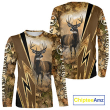 Load image into Gallery viewer, Deer Hunting Custom Name Camouflage Hunting Clothes, Deer Sweatshirt for Men NHT376
