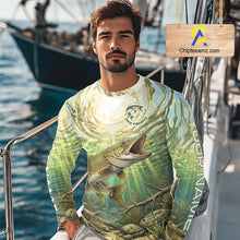 Load image into Gallery viewer, Northern Pike Fishing Jerseys For Men, Personalized Northern Pike Long Sleeve Fishing Shirts NHT808