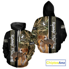 Load image into Gallery viewer, Custom Rabbit Hunting With Beagle Dog Camo 3D All Over Printed Shirt, Hunting Gift NHT161