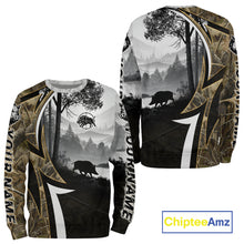 Load image into Gallery viewer, Personalized Wild Hog Hunting Camo Full Printing Shirts, Boar Hunting Shirt NHT319