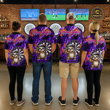 Load image into Gallery viewer, Funny Sloth Dartboard Jersey For Women Dart Team Shirts Dart League Polo &amp; 1/4 Zip NHT1136