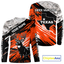 Load image into Gallery viewer, Deer Hunting Shirt 3D All Over Print Orange Black Gray Camo Deer With TX Flag Season NHT64