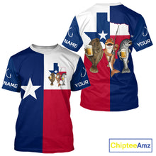 Load image into Gallery viewer, Texas Slam Fishing Shirts T - Shirt For Men, Personalized Inshore Slam Fishing Team Jersey NHT846