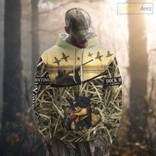 Load image into Gallery viewer, Duck Hunting 3D Waterfowl Camo Grim Reaper Black Labrador Retriever Shirt Hunting Gift NHT202