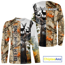 Load image into Gallery viewer, Best Deer Hunting Camouflage Custom Name Shirts for Hunters, Personalized Hunting Shirt NHT14