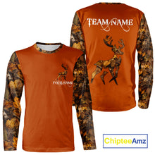Load image into Gallery viewer, Best Deer Hunting Orange Camouflage Custom Name 3D All-Over Printed Shirt, Deer Hunting Gifts NHT51