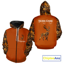 Load image into Gallery viewer, Best Deer Hunting Orange Camouflage Custom Name 3D All-Over Printed Shirt, Deer Hunting Gifts NHT51
