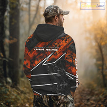 Load image into Gallery viewer, Deer Hunting Clothes 3D Orange Camo Black Custom Name Best Gifts For Deer Hunters NHT66