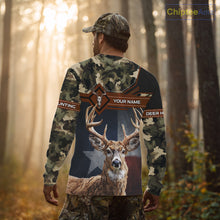 Load image into Gallery viewer, Whitetail Deer Hunting Shirt With Camouflage And Full 3D Print For Texas Deer Hunting Season NHT73