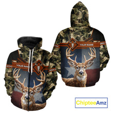 Load image into Gallery viewer, Whitetail Deer Hunting Shirt With Camouflage And Full 3D Print For Texas Deer Hunting Season NHT73