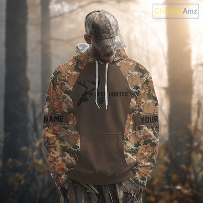 Beautiful Deer Hunting Shirt Camo Ohio Flag Deer Hunter Life Custom Name Hunting Gift NHT96