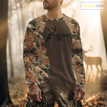 Load image into Gallery viewer, Beautiful Deer Hunting Shirt Camo Ohio Flag Deer Hunter Life Custom Name Hunting Gift NHT96