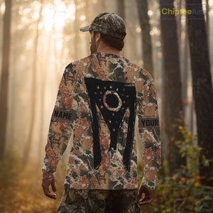 Beautiful Deer Hunting Shirt Camo Ohio Flag Deer Hunter Life Custom Name Hunting Gift NHT96