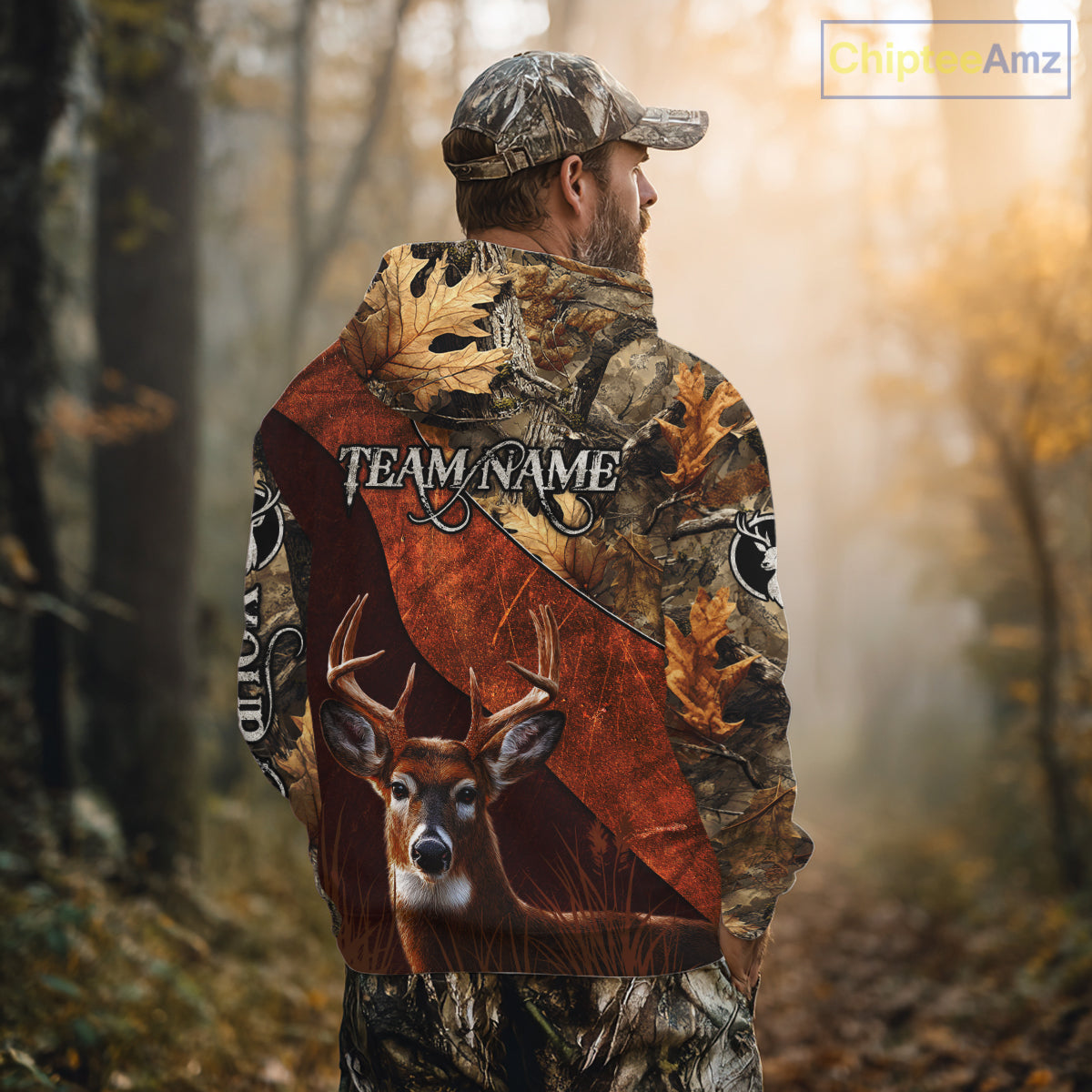 Deer Hunting Camouflage Shirt With Custom Name, Custom Team Name, Hunting Gifts NHT19