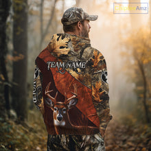 Load image into Gallery viewer, Deer Hunting Camouflage Shirt With Custom Name, Custom Team Name, Hunting Gifts  NHT19