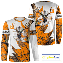 Load image into Gallery viewer, Custom Deer Skull Hunting Shirt 3D All Over Print Camo &amp; Personalized Name, Gilfs for Hunter NHT31