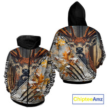 Load image into Gallery viewer, Whitetails Deer Hunting Shirt Custom Name Beautiful Camo Autumn Leaves For Deer Hunters NHT37