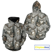 Load image into Gallery viewer, Beautiful Deer Hunting Shirt Pattern Deer Camo Custom Name 3D All Over Printed Hunting Gift NHT88