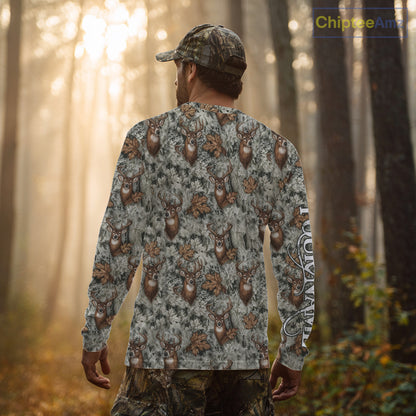 Beautiful Deer Hunting Shirt Pattern Deer Camo Custom Name 3D All Over Printed Hunting Gift NHT89