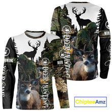 Load image into Gallery viewer, Deer Hunting 3D Shirt All-Over Print with Deer Buck, Grim Reaper Camouflage For Deer Hunters NHT24